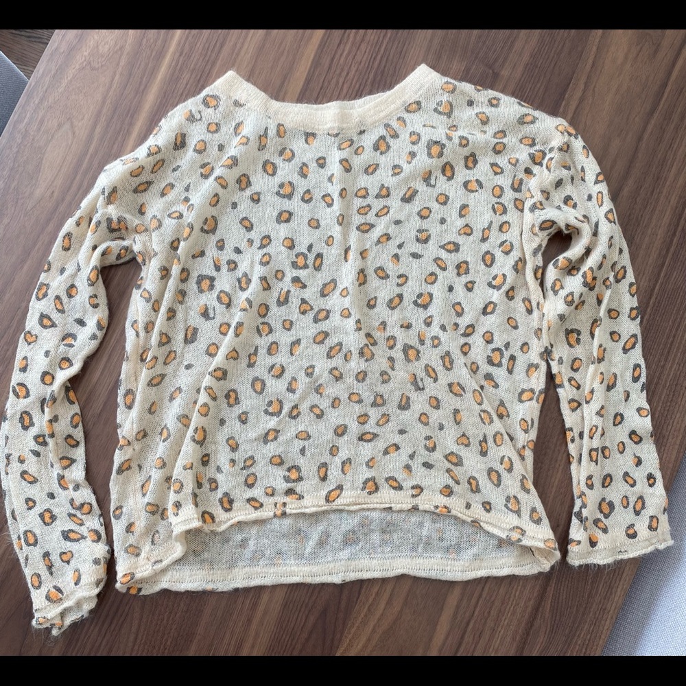 POL Leopard Print Sweater - Size Small